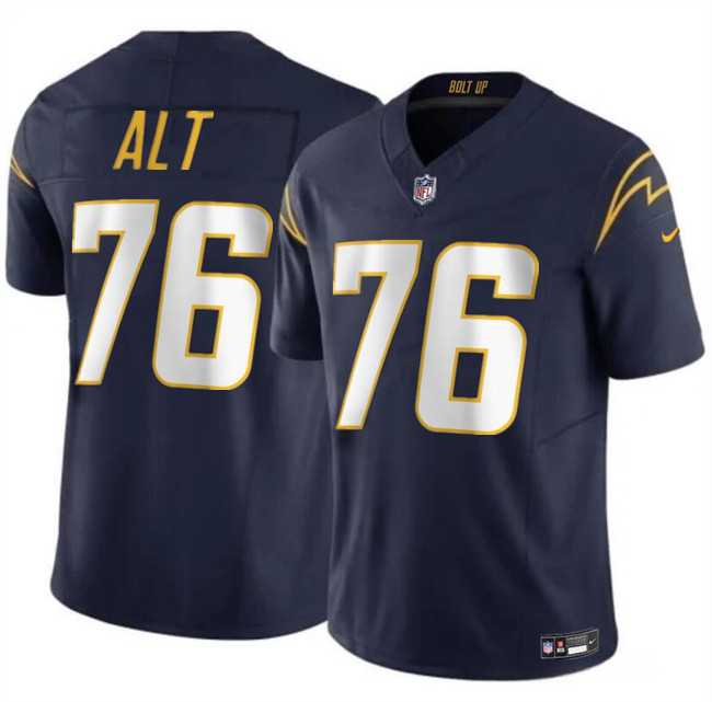 Men & Women & Youth Los Angeles Chargers #76 Joe Alt Navy 2024 Draft F.U.S.E. Vapor Limited Stitched Jersey->los angeles chargers->NFL Jersey
